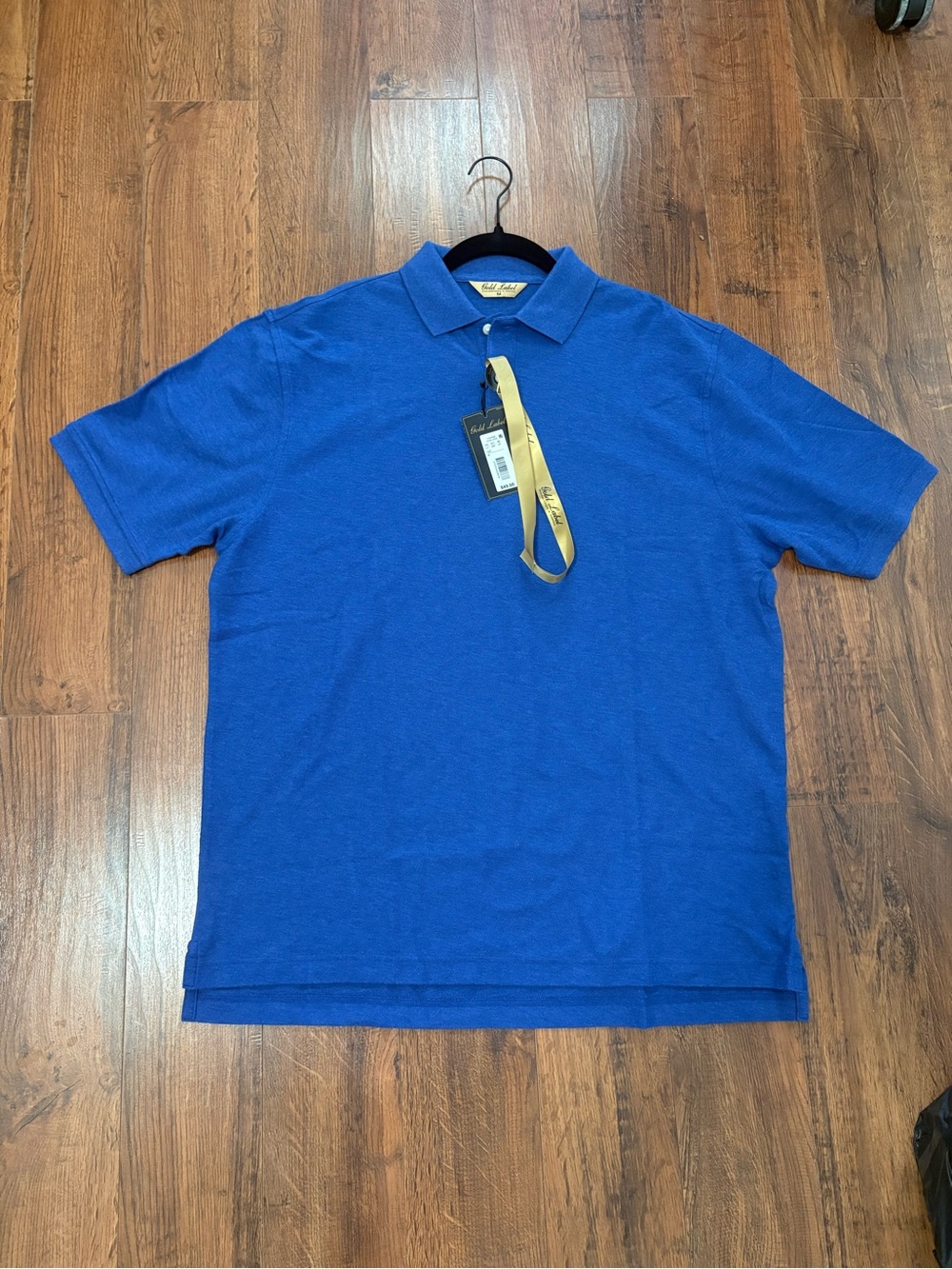 NWT Gold Label Roundtree & York Men’s M Royal Blue Polo Shirt $49.50